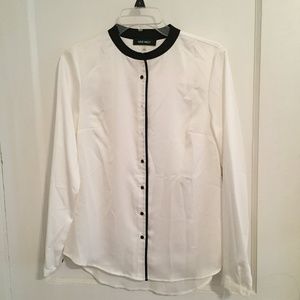 Nine West Black/White Button Down